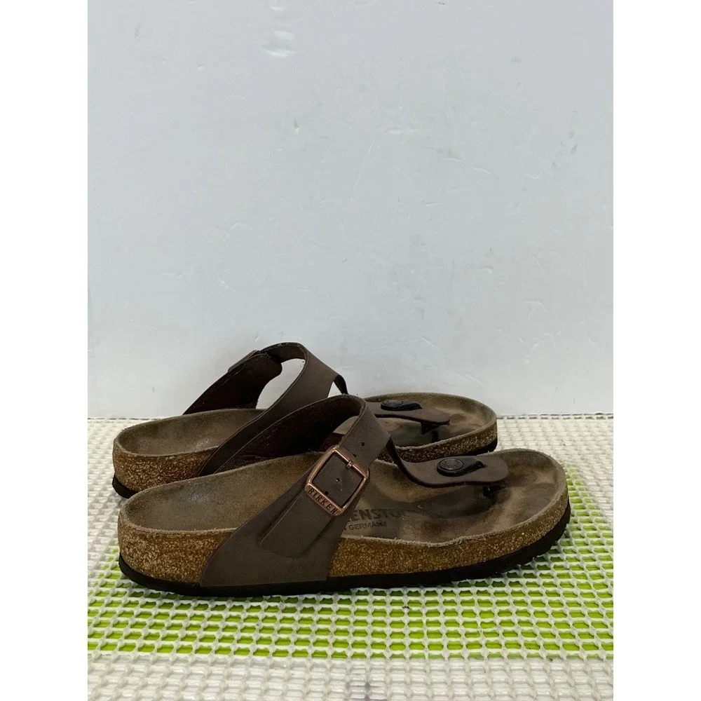 Birkenstock Gizeh Birko-Flor Thong Sandals Men's 4 Women's 6 EU 37 Mocha Brown